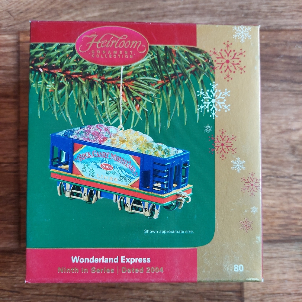 Wonderland Express Heirloom Christmas Ornament Rock Candy Mountain BNIB 2004